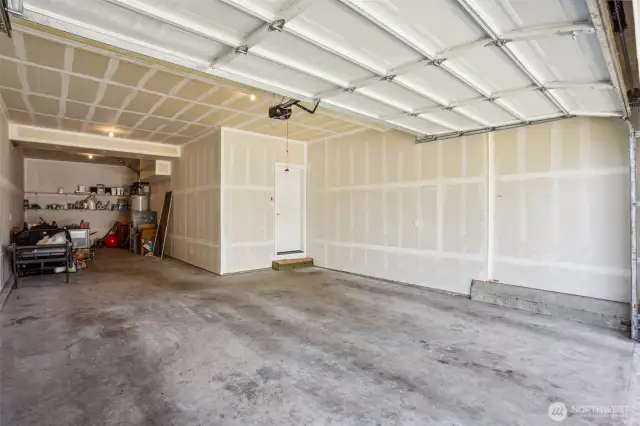 3 car tandem garage gives you extra space for toys/tools or more