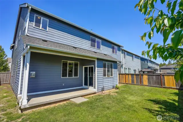 Beautiful open backyard ready for those summertime BBQs