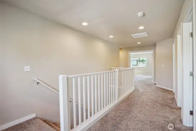 Wide open hallways upstairs