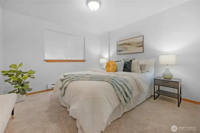 Bedroom 1 is near the entry as you come.