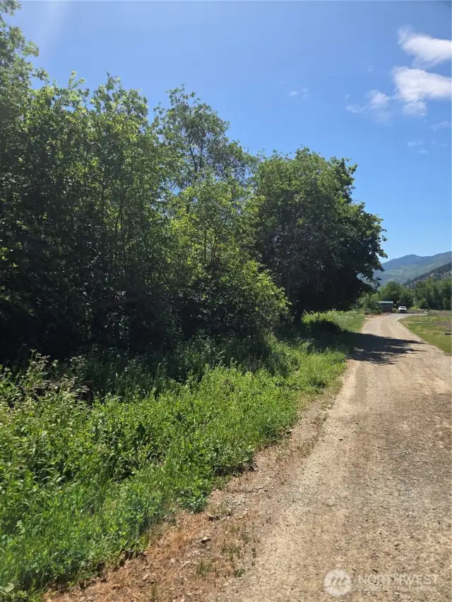 Private Drive along Eastern Edge of Property