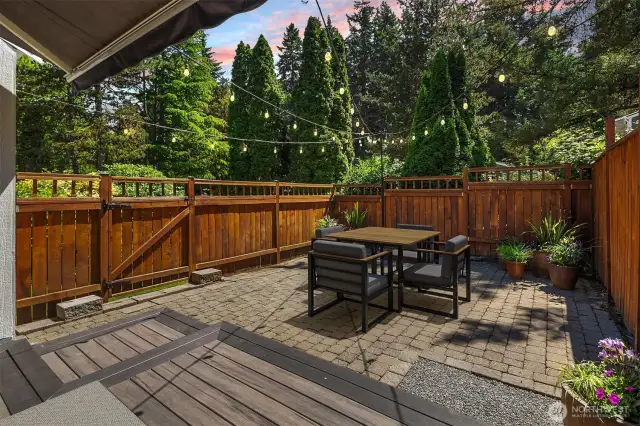 Entertain under the stars with friends and a glass of wine!