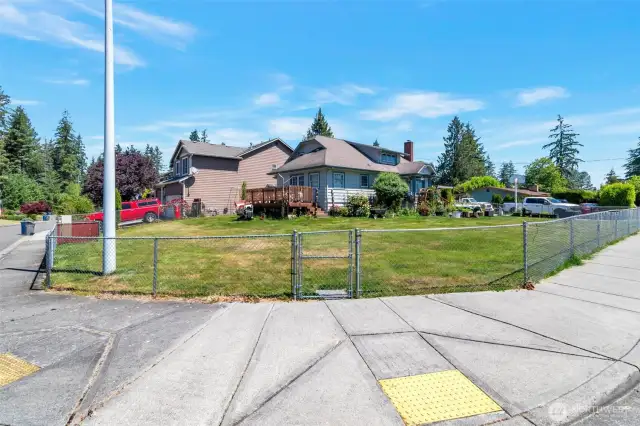 Think of the development possibilities on this double lot.