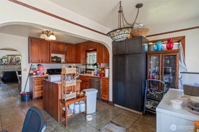 Large kitchen with eating space