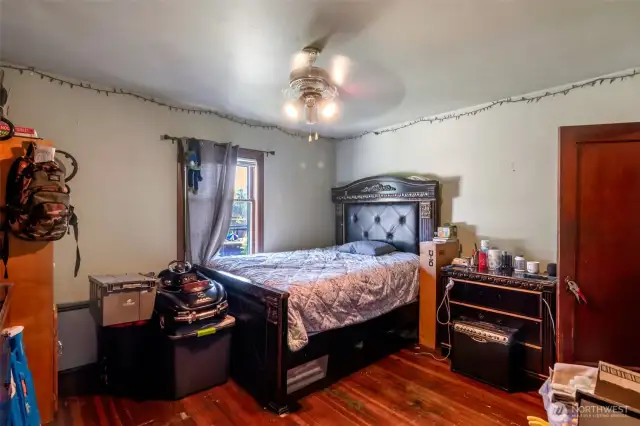 Second main level bedroom with large closet