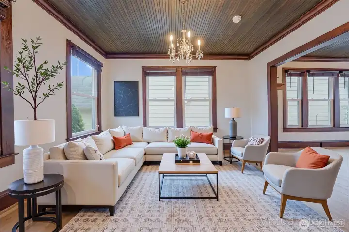 Virtual staged Living room