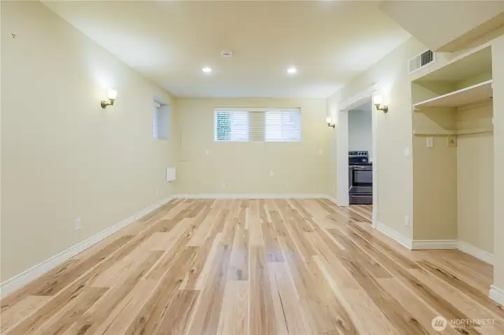 Lower level living area