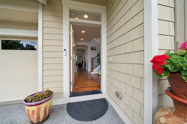 Welcoming front porch