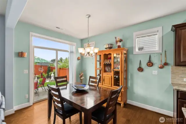 Informal dining area