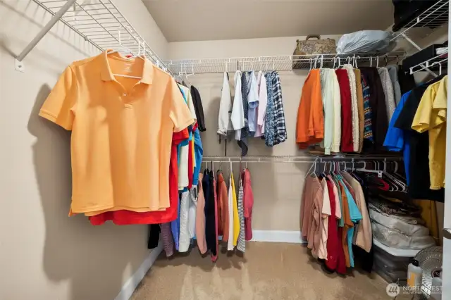 Primary closet