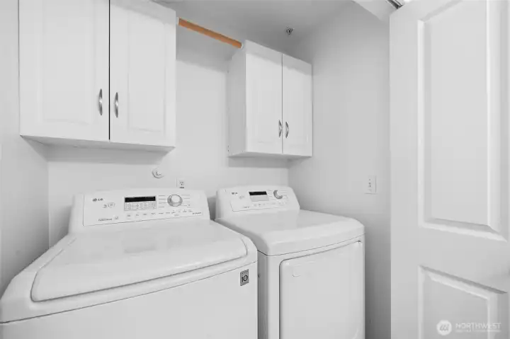 Utility room on the main level