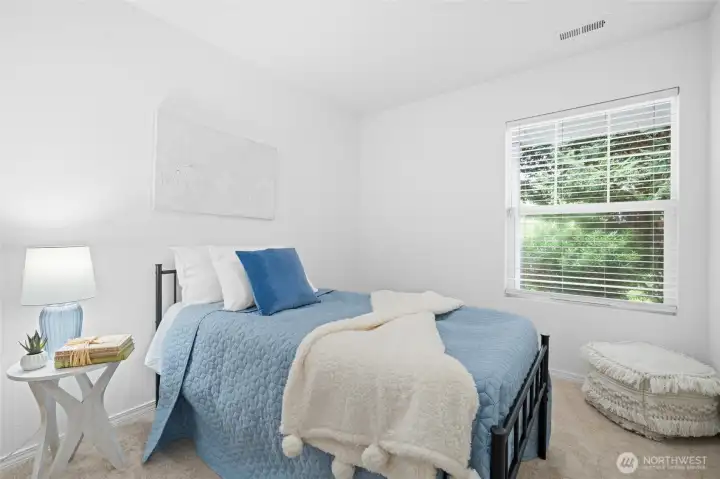 3rd bedroom with a full bathroom right outside the door.