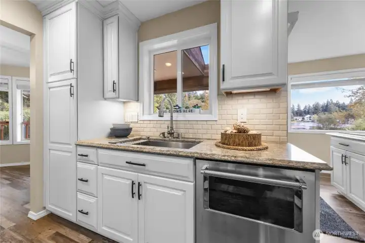 Kitchen Sink with Lake View