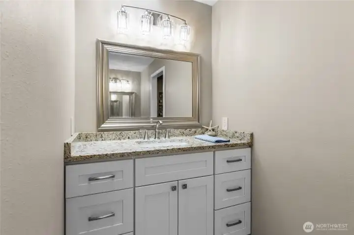 Primary Bathroom - Sink to the Left with Skylight