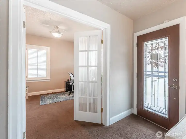 Second main-floor bedroom with classic Craftsman charm