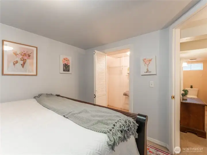 With a Walk-In Closet!