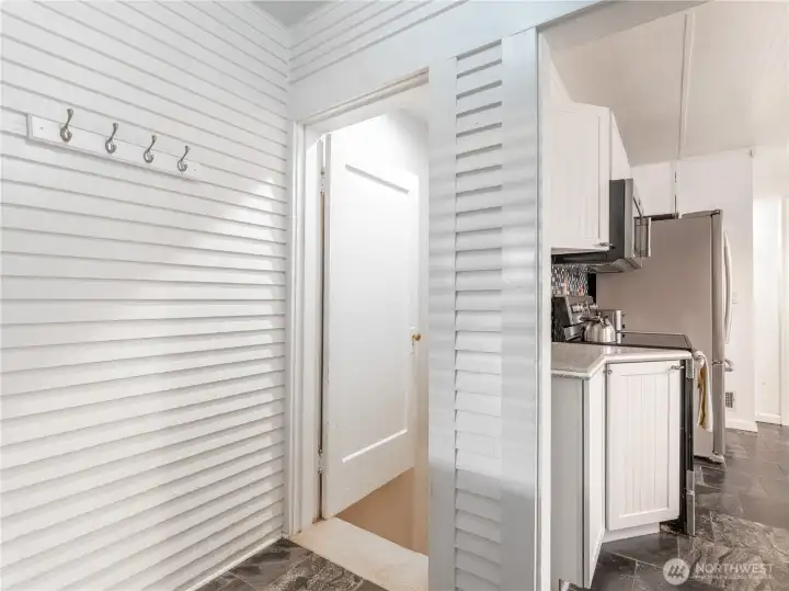 Entry off Kitchen to either Basement or to Enclosed Porch