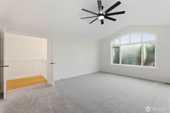Oversized primary suite offering a private retreat!