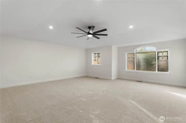 Oversized bonus room filled with natural light!