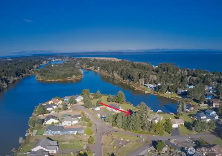 Very secluded from the road