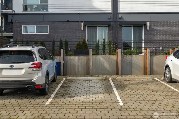 Parking spot off the alley