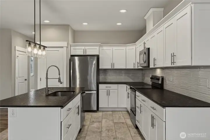 Great cabinet space and large pantry