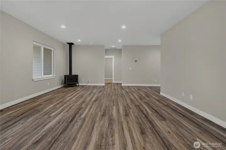 Newly installed propane stove for those Winter evenings