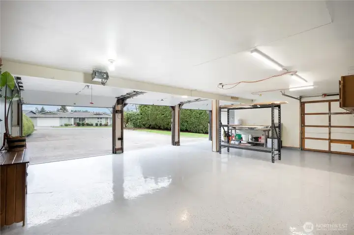 Enormous 3 car garage