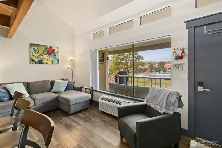 Big picture windows take in the sun!