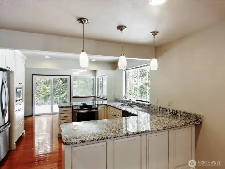 Abundant counter space for extra prep room and all your small appliances.