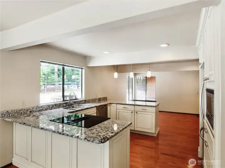 abundant counter space for extra prep room and all your small appliances.