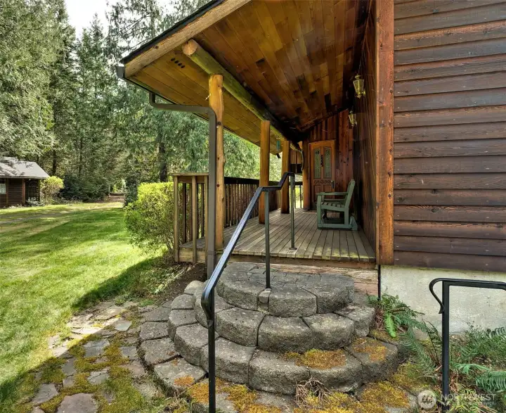 Heading to the main front door.