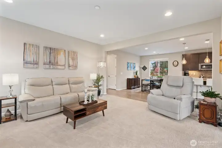 Large great room living area