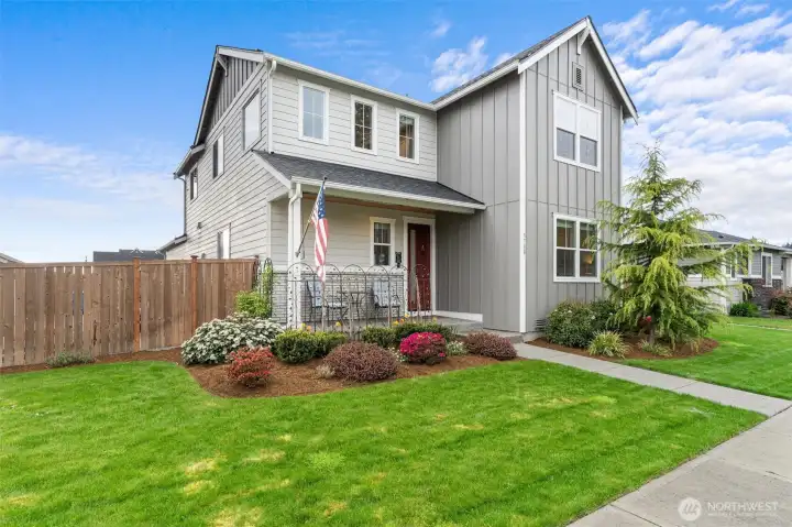 Beautifully landscaped yard