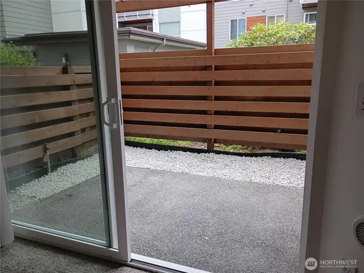 Private Patio off Living Room