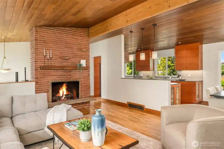 Living room with potential of gas, electric or wood burning fireplace Living room with potential of gas, electric or wood burning fireplace