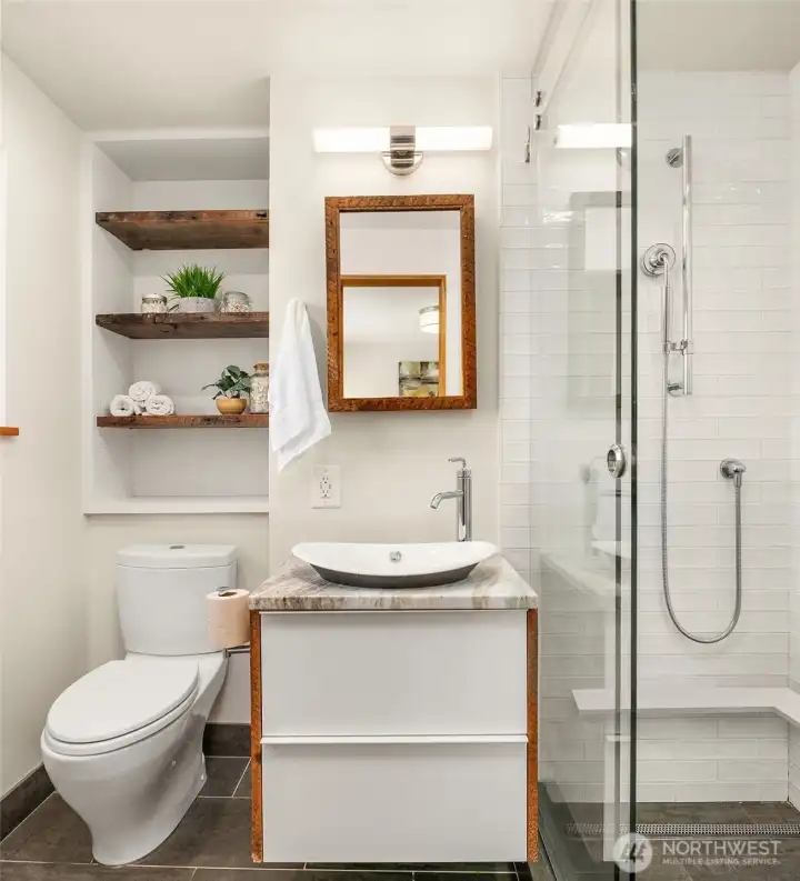 Primary bathroom Primary bathroom