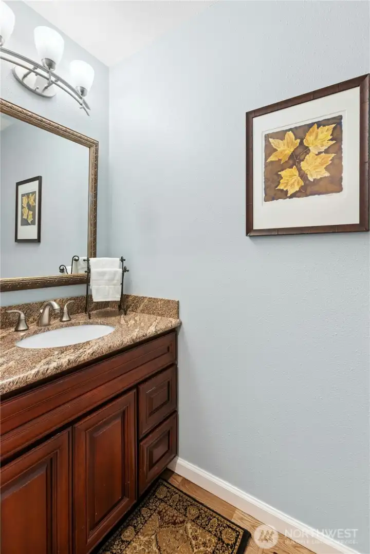 This is the half bath on the main level. This is the half bath on the main level.