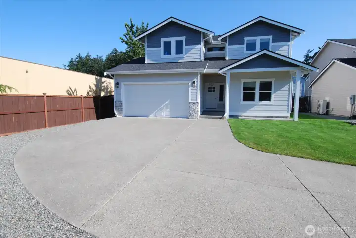 Park up to seven vehicles off street, Room for your RV or boat.