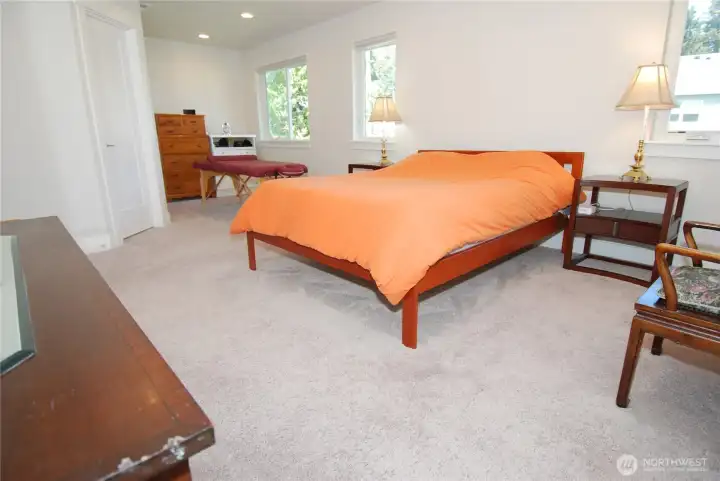 Primary bedroom with additional sitting area or home office.