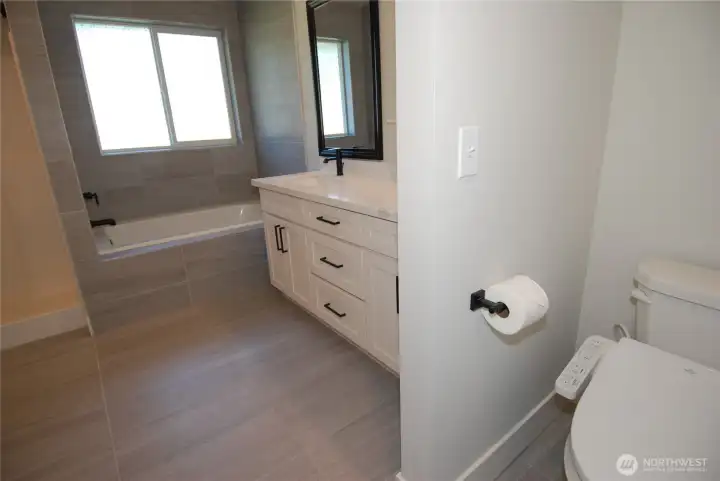 Separated toilet from main bath