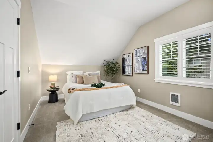 Second bedroom with large walk in closet and so much natural light.