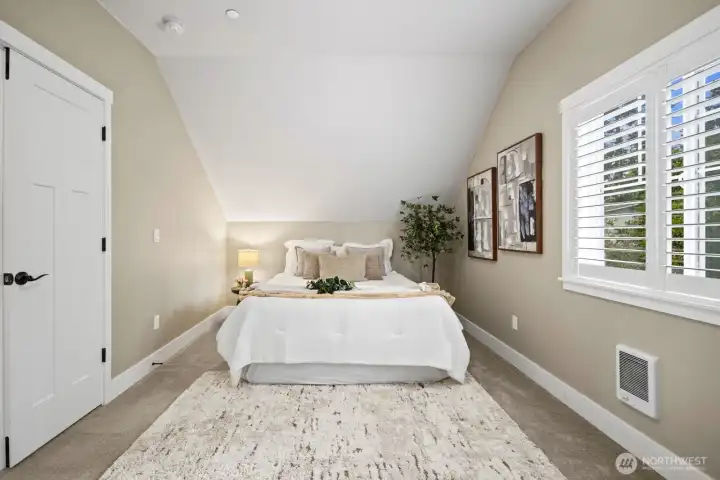Second bedroom with large walk in closet and so much natural light.
