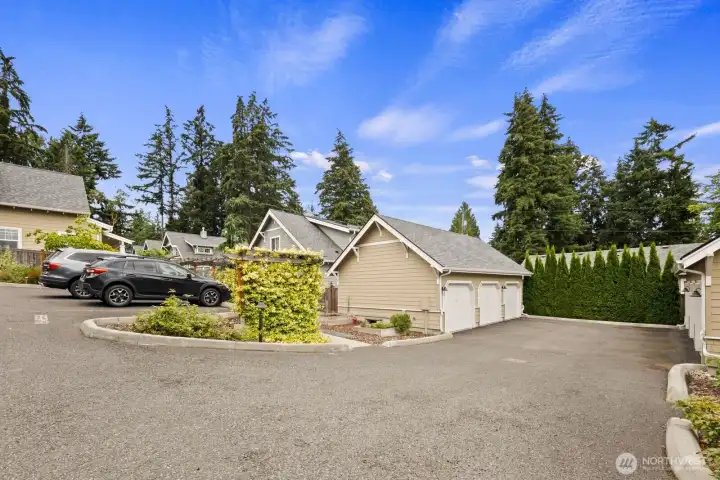Garage equipped with electrical car charger