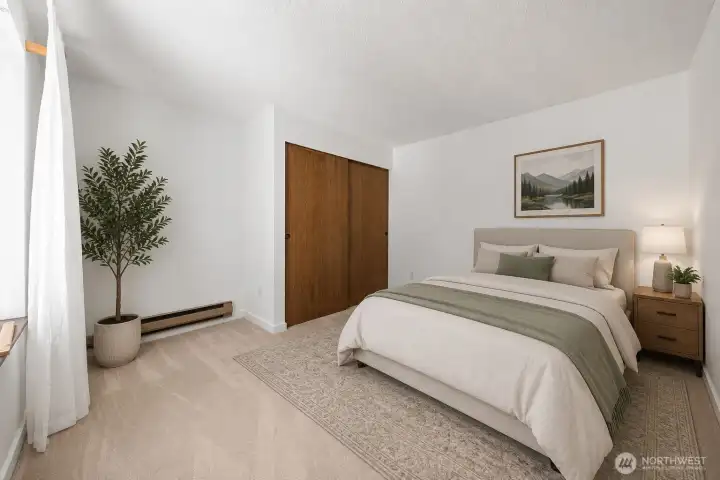 Virtually staged bedroom 3 Virtually staged bedroom 3