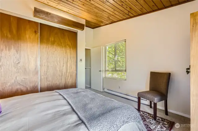 Bedroom 1 with full wall closet