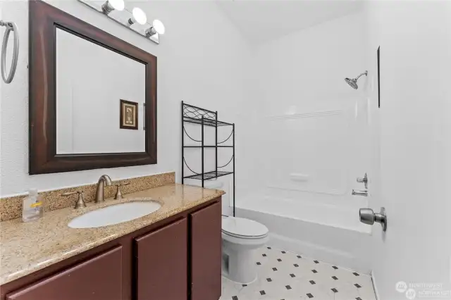 Hallway bathroom