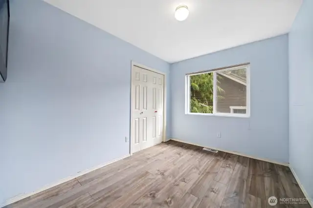 2nd Bed, new floors installed after this photo.