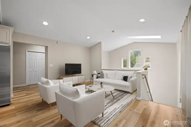 Virtually staged Living area
