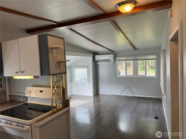 Kitchen looking into livingroom